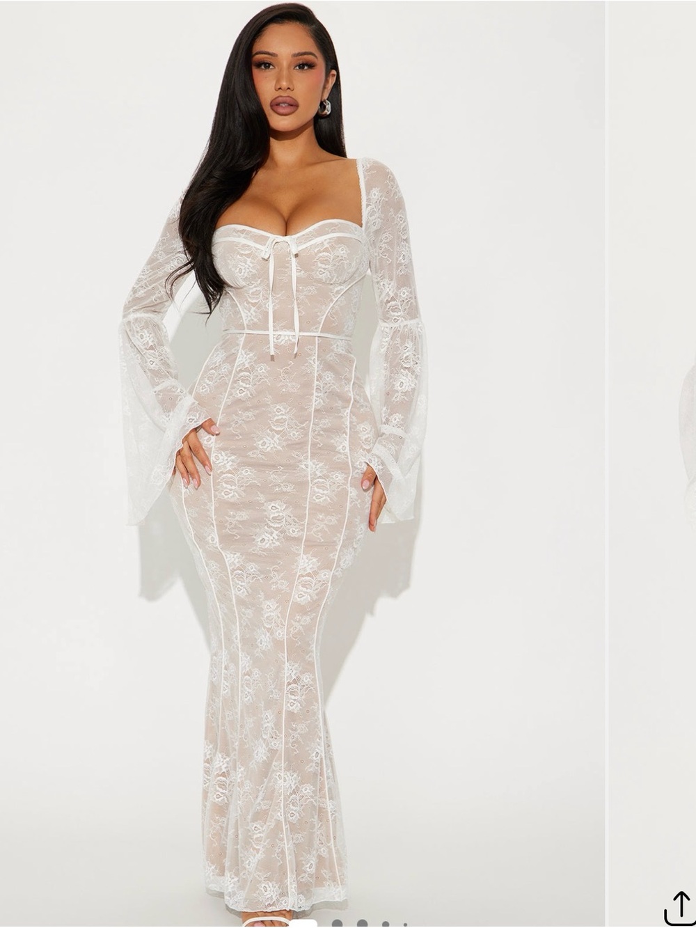 Fiona lace  Maxi Dress fashion nova NWT